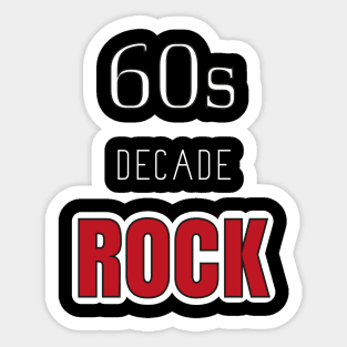 Rock decade - 60s Sticker